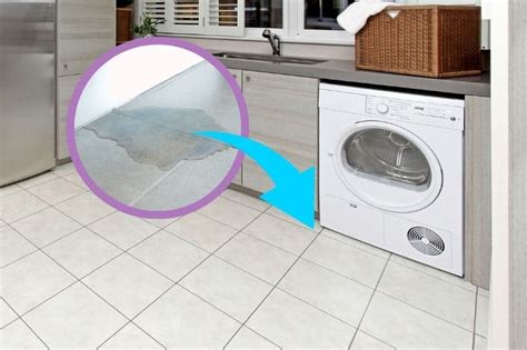 condenser tumble dryer leaking water from underneath|Solving the Watery Puzzle: Unravel the Mystery of Leaking。